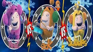 Bubbles vs Slick vs Newt Christmas | Oddbods Turbo Run | Droidzman Gameplay