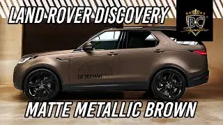 Land Rover Discovery wrap in Matte Metallic brown