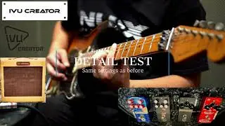 IVU Creator Oxblood with Keeley pedals Test By Jimmy Lin (NO Talking)