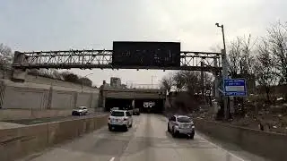 4K Driving Around New York NYC Queens Brooklyn Highway Kosciusko Bridge BQE ASMR  (03-12-2023)  (1)