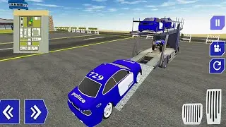 US Police ATV Quad Bike Transport Truck Vehicles Carrier Plane Games 2021-Transporter04-Gameplays