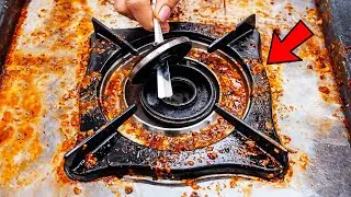 Gas Stove cleaning Like A Pro| Kitchen Cleaning tips ‪@ArtkalaAngan