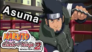 Naruto Clash of Ninja Revolution 2 Атака Асумы с очками