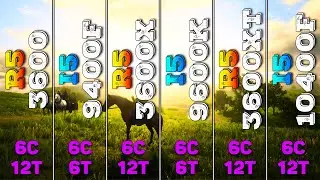 Ryzen 5 3600 vs Core i5 9400F vs Ryzen 5 3600X vs Core i5 9600K vs Ryzen 5 3600XT vs Core i5 10400F