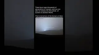 That&rsquo;s the Sun&hellip; setting on Mars. Blue skies on a red planet, real photo. #viral #viralshorts