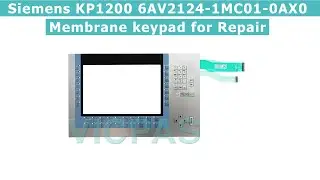 How to repair Siemens KP1200 6AV2124-1MC01-0AX0 Membrane keypad replacement