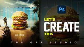 BURGER MANIPULATION SOCIAL MEDIA POST PHOTOSHOP | QAF STUDIO #2024 #qafstudio #photoshop  #tutorial
