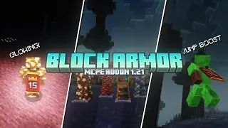 BLOCK ARMOR MCPE 1.21 ADDON || BLOCK ARMOR || ARMOR ADDON MCPE 1.21 || ADDON MCPE 1.21