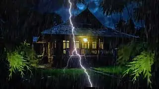🌲 Cozy Cabin Rainstorm 🌧️ Stress Relief 💤 Sleep Therapy & Relaxation 🏡