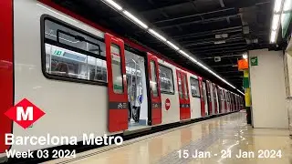 Barcelona Metro | Line 3  | Jan 2024 Week 3 | 4K