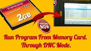How to run Program From Memory card in FANUC CONTROL by CNC programming hindi and english