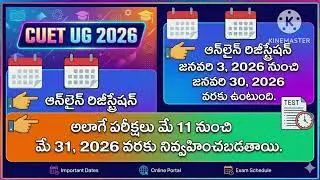 Cucet 2026 Notification in Telugu Full Details