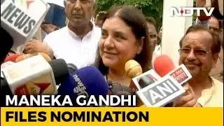 Maneka Gandhi Files Nomination From Sultanpur Lok Sabha Seat