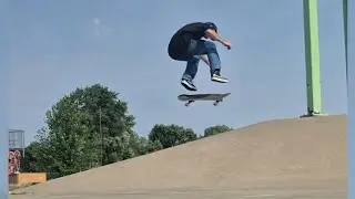 Session At Tomah's Backyard Skatepark In Tomah, Wisconsin - Brandon Hanson.