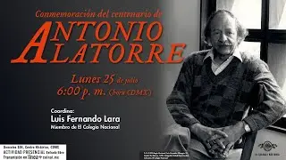 Conmemoración del centenario de Antonio Alatorre