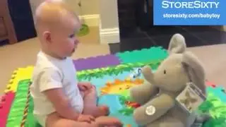 Peek A Boo Talking Elephant Plush Toy For Kids