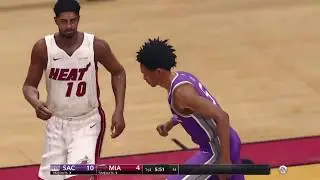 NBA Basketball - Sacramento Kings @ Miami Heat - NBA LIVE 18 Simulation Full Game 25/1/18