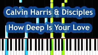 Calvin Harris & Disciples - How Deep Is Your Love Piano Tutorial
