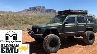 Замена ИЗНОШЕННОЙ подвески на нашем Overland Jeep Cherokee XJ! Установка подвески Metalcloak/OME