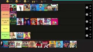 Childhood tv shows tier list