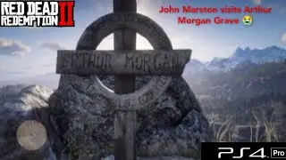 RDR 2 John Marston visits Arthur Morgan Grave😭