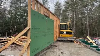 Framing with Rough Cut Lumber From Sawmill