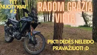 TET antroji nuotykinė kelionė su nakvyne nuostabioje vietoje! CFmoto 450MT