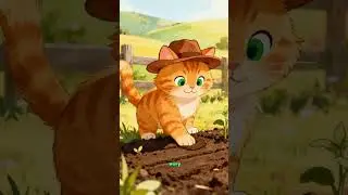 Watch the cat plow the land 🐱🌾#animation#cat#cartoon#funny