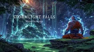 Relaxing Fantasy Music for Calm & Stress Relief  Stormlight by the Waterfalls