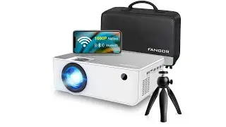 FANGOR 6500 Lumen Native 1080P HD WiFi Bluetooth Projector
