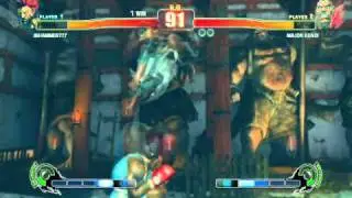Sf4 JBHAMMER(AK) VS MAJOR KENIX(BALROG) Bonus Match World Rank MATCH