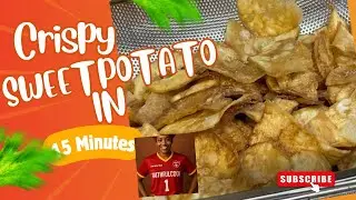 How to make Homemade Sweet Potato Chips Nigerian Style | Street Snack at Home! #snacks 
