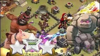 Best Max Town hall 9 (TH9) War Attack Strategy 2017 3 STAR HOG GOLEM ATTACK STRATEGY Clash of clans