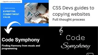 CSS devs throught process of how to copy website UI