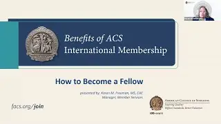 ACS Webinar &ndash; Benefits of ACS International Membership