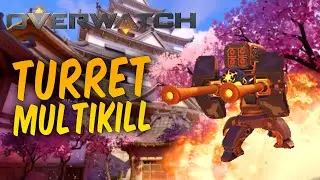 Crazy Turret Multikill - Overwatch Torbjorn Gameplay