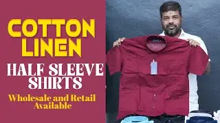 Best Quality Half Hands Cotton Linen Stripes Shirt Collection 1 Piece Courier Available BSG Garments