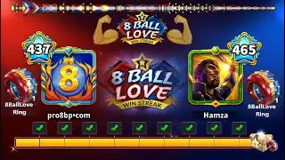 8 ball Love Win Streak 🥰 Ring And Cue Free 8 ball pool