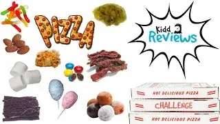Kidd Reviews - Pizza Challenge with Candy, Gross Ingredients, and Blind Bags!