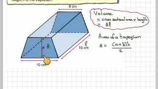Finding the height of a trapezium prism