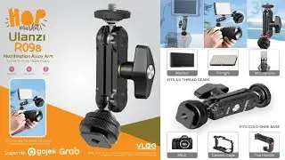 ULANZI R098 Double Ball Head w Cold Shoe Mount 1:4 for Monitor Mic dll