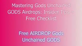 Gods Unchained GODS Airdrop - A Complete Step-by-Step Manual!