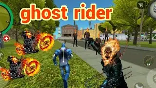 Rope hero become ghost rider || new trick || ghost rider