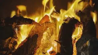 Soft Flames | Natural Fireplace Ambience - 1 HOUR  ঌ