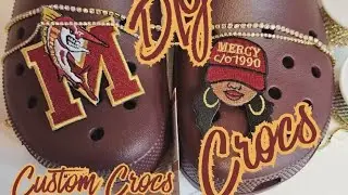 How to Apply  Rhinestones on Custom Crocs 💎