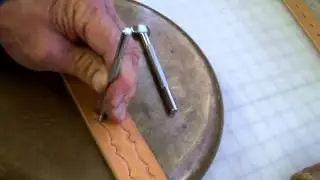 Leather Stamping a  belt   w/ 2 stamps demo