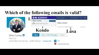 Which of the following emails is valid? Email Create Real Domain VS SubDomain Lead Generation Secret