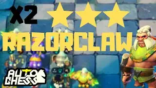 X2 THREE STAR RAZORCLAW IN ZOO BUILD! | HUNTER BEAST | AUTO CHESS MOBILE GAMEPLAY