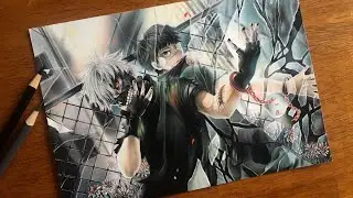 Drawing Kaneki Ken | Tokyo Ghoul
