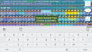 Growtopia | Harvesting trees on harvest festival